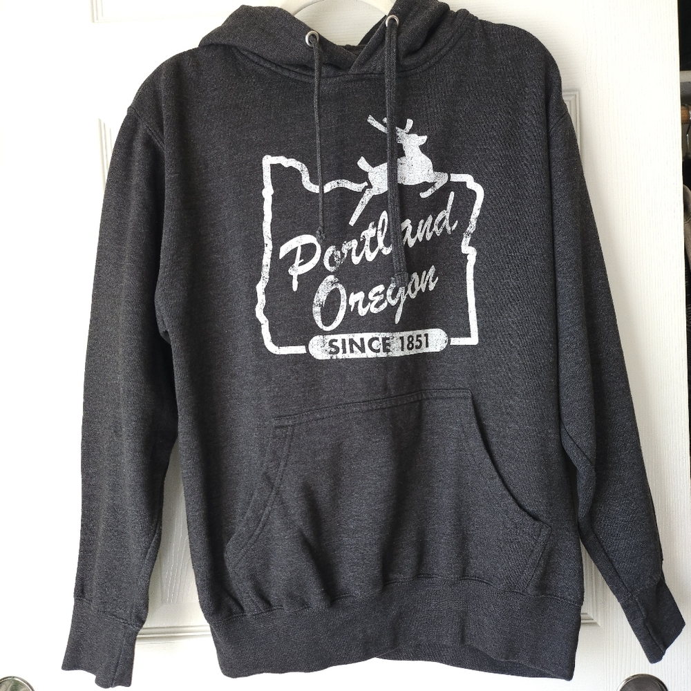 Portland Oregon State Deer Drawstring Hoodie